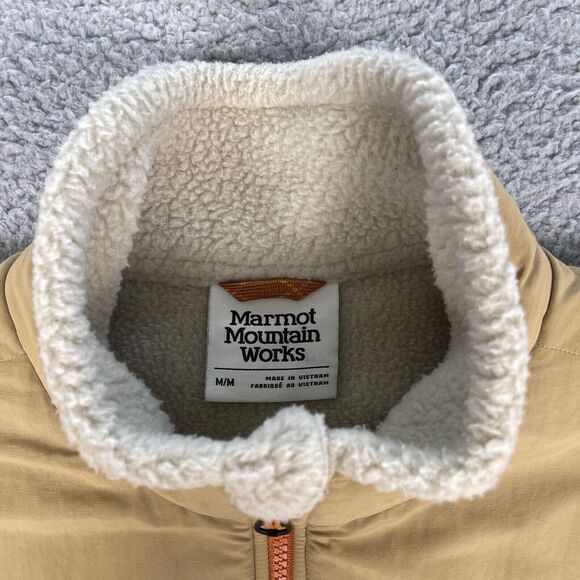 Marmot Wiley Jacket Mens M Brown Polartec Fleece Snowboard Ski Mountain Works - Picture 3 of 9